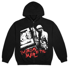 Load image into Gallery viewer, BOMBS IN THE MAIL ZIP HOODIE
