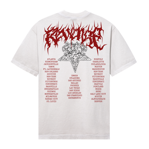 METAL TOUR TEE CEMENT/RED