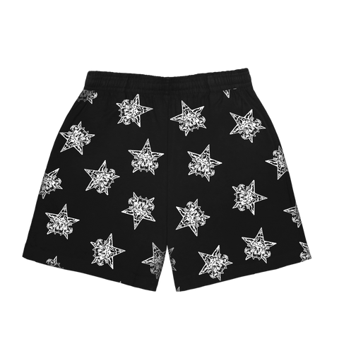 ALL OVER PRINT BAPHOMET SHORTS