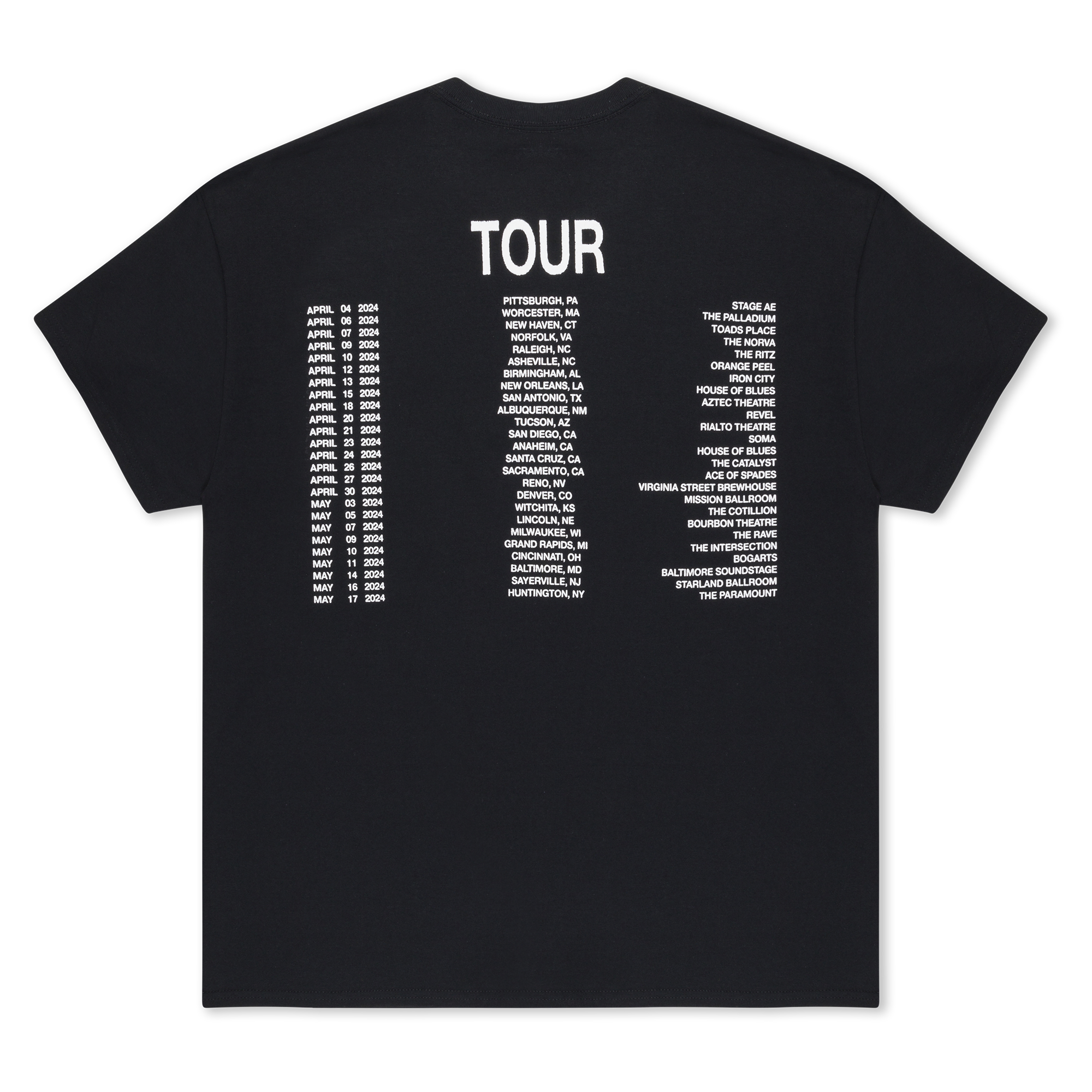BOMBS IN THE MAIL TOUR NUN TEE – City Morgue | Official Store